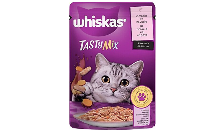 WHİSKAS POUCH TASTYMİX SOMONLU VE HAVUÇLU 85 GR